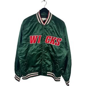 Wicks Satin Bomber Jacket